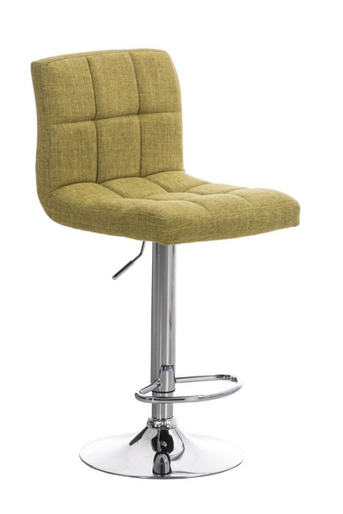BHM Germany Barová stolička Peru, textil, svetlo zelená